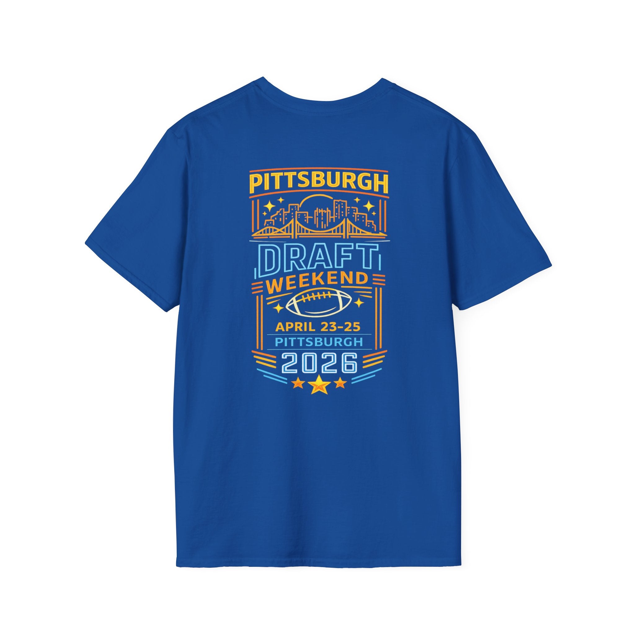 Retro Neon Pittsburgh 2026 NFL Draft Shirt