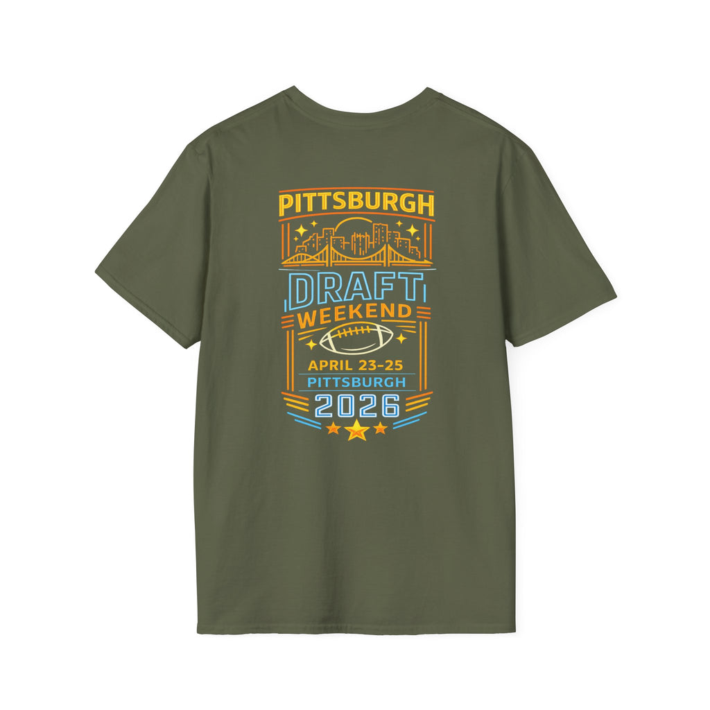 Retro Neon Pittsburgh 2026 NFL Draft Shirt