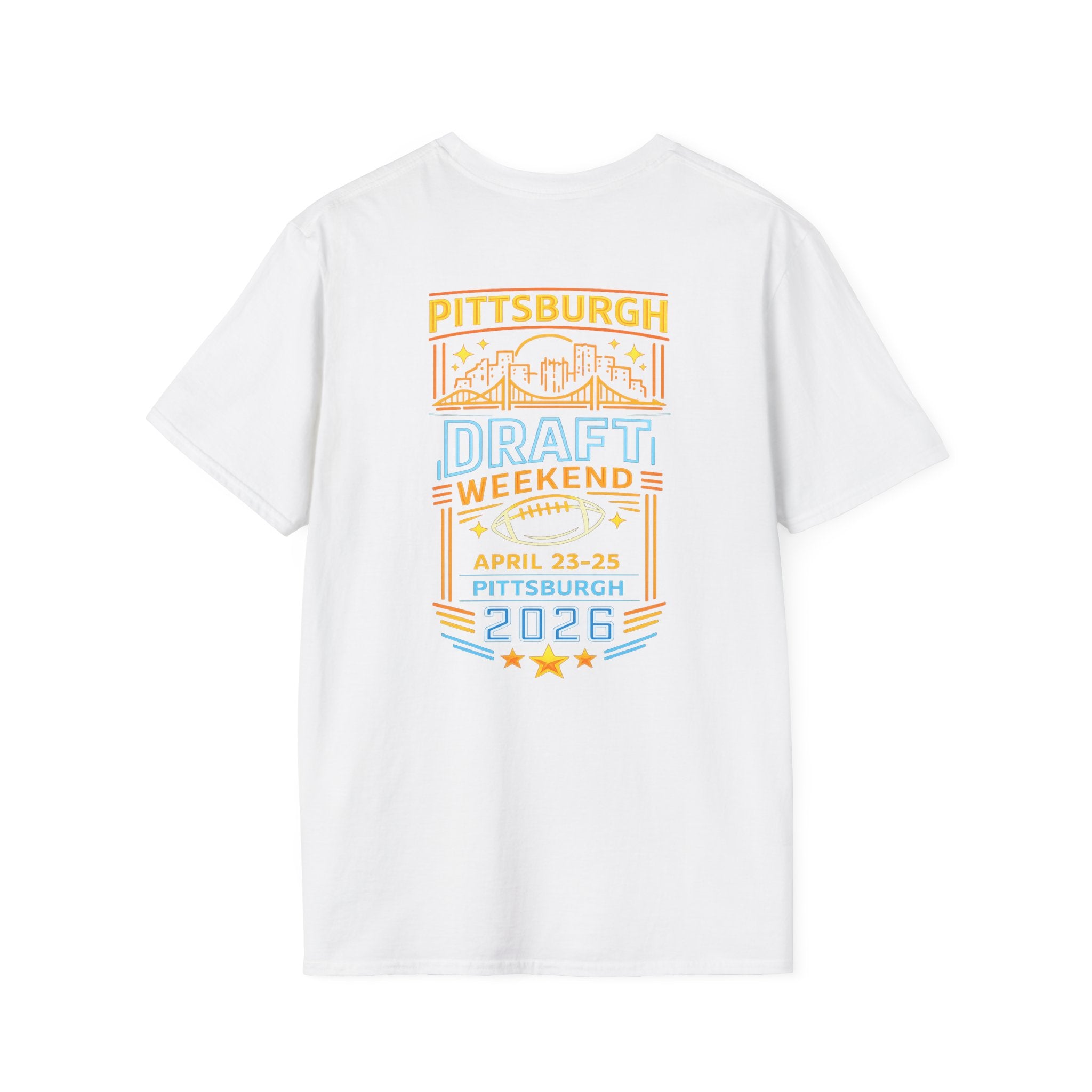 Retro Neon Pittsburgh 2026 NFL Draft Shirt