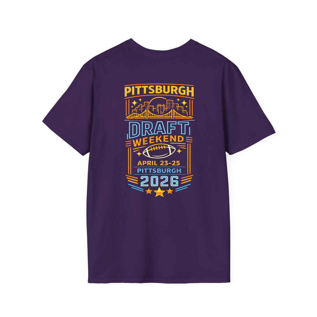 Retro Neon Pittsburgh 2026 NFL Draft Shirt