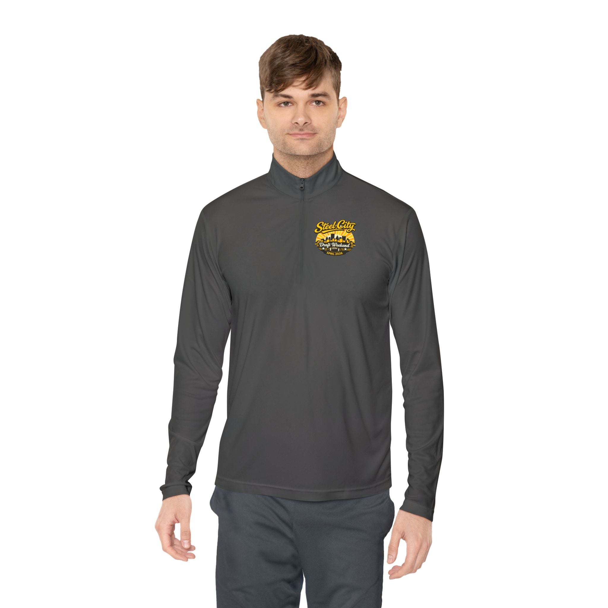 Retro Steel City NFL Draft Quarter-Zip